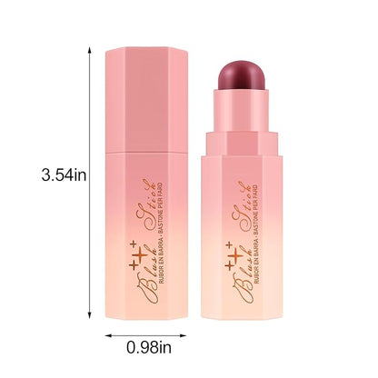 Matte Cream Blush Stick for Cheeks,Blendable Color,Long Lasting Blusher,Highly Pigmented,Non-Greasy，Multi-Stick