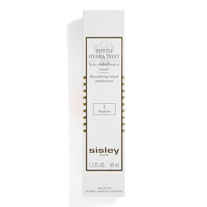 Sisley Paris Phyto-Hydra Teint, No. 2 Medium - 40 mL - Beautifying Tinted Moisturizer - Evens, Corrects & Illuminates - Glide-On, Light Texture for Glowy, Bare-Skin Finish