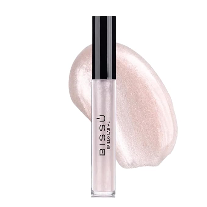 Bissú Glitter Lip Gloss - 6 different Buildable Shades, Non-Sticky, Cruelty-Free, Long-Lasting Shine 0.14 oz (01 Halo Galáctico, Large)
