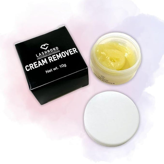 Professional Eyelash Extension Remover Cream - Low Irritation, Sensitive Skin-Friendly Adhesive Dissolver for Salon Use, Acetone-Free, 10g Jar