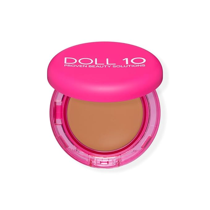Doll 10 Peptide Bounce Balm Foundation™ – Hydrating, Age-Defying Foundation for Older Women, All Skin Types – Vegan, Clean, Natural, Medium Buildable Coverage, Blurs Fine Lines - [Medium]