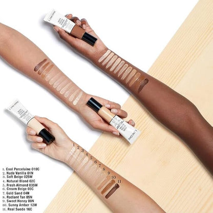 Lancôme Skin Feels Good Hydrating Tinted Moisturizer with SPF 23 - Oil-Free & Lightweight Foundation - Sheer Coverage with Healthy Glow Finish - 16C Real Suede