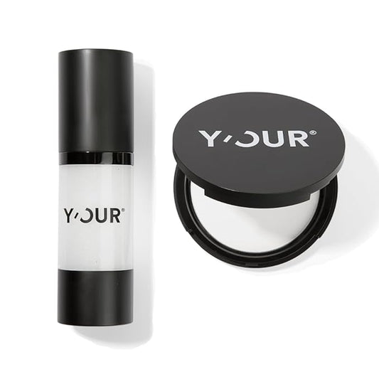 Y'OUR Makeup Setting Duo | Oil Control & Pore-minimizing | Airbrushed & Flawless Finish | Lightweight & Long-Lasting Makeup Base