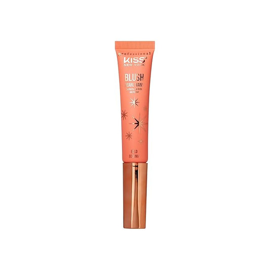 Professional Pearl Liquid Blush Beauty Wand, High Pigment Glow for Cheek, Eye & Lip, Non-Greasy Hydration Lightweight with Sponge-Tip Applicator (Bold Begonia)