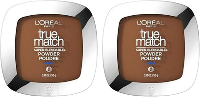 L’Oréal Paris True Match Super-Blendable Powder, Cocoa, 0.33 oz. (Pack of 2)