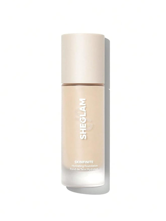 SHEGLAM Skinfinite Hydrating Foundation Flawless Dewy Foundation Hydrating Coverage Invisible Pore Concealer Pore-less Non-Greasy Lightweight Natural Soft Liquid Foundation-Linen