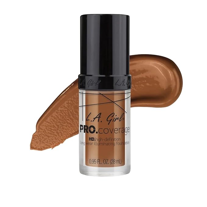 L.A. Girl Pro Coverage Liquid Foundation, Toast, 0.95 Fl Oz
