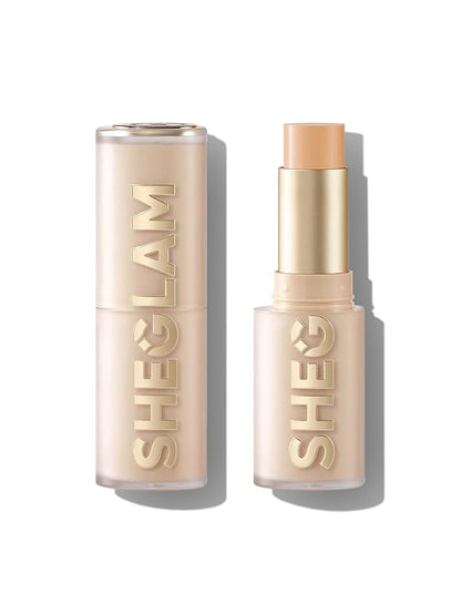 SHEGLAM Skin Magnet High Coverage Foundation Stick Longwear Medium Face Makeup for All Skin Types-Shell