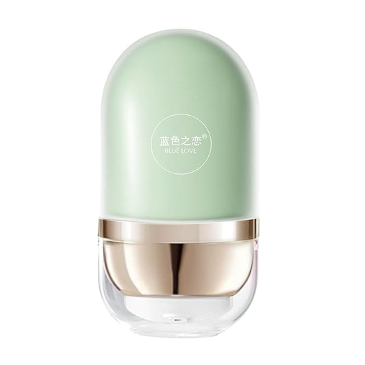 BLUE LOVE 2 in 1 Color Changing Face Primer Liquid Foundation, Oil Control Moisturizing Color Corrector Base Primers Makeup Before Makeup, Face Primer for Makeup (Mint Green, 32g)