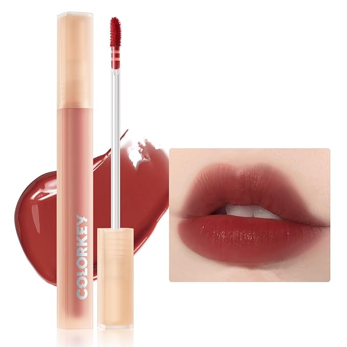 COLORKEY Soft Matte Water Lip Tint, Matte Finishs, Long-Lasting, Moist Fit Without Stickiness, Moisturized, Waterproof, Liquid Lipstick, Nude lip color (O346 Cinnamon Milk)