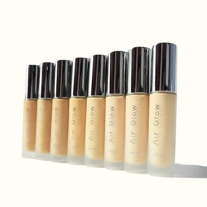 Farmasi Air Glow Foundation, Deeply hydrating and Lightweight Skincare Effects, Sea-Water formula, Natural-looking Skin Hydrated Softer and Smooter, Buildable Hylauronic Coverage 1 Fl Oz / 30 ML - N12