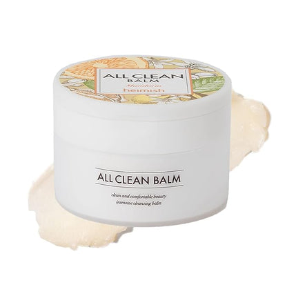 HEIMISH All Clean Balm Mandarin - Cleansing Balm, Waterproof Makeup Remover, Face Cleanser, Oil Based Cleanser, Korean Skincare with Natural Aroma Oil, Vegan, For All Skin Types, 4.0fl.oz/120ml