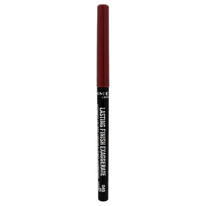 Rimmel Lasting Finish Exaggerate Automatic Lip Liner - Rich, Smooth Formula for Long Lasting Lip Looks - 45 Epic Burgundy, .01oz