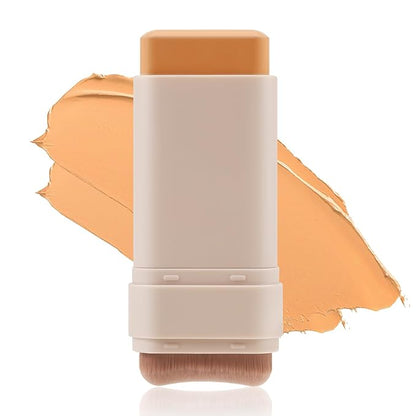 Matte Foundation Stick Makeup, Full Coverage Concealer And Contour Stick Foundation With Built In Applicator