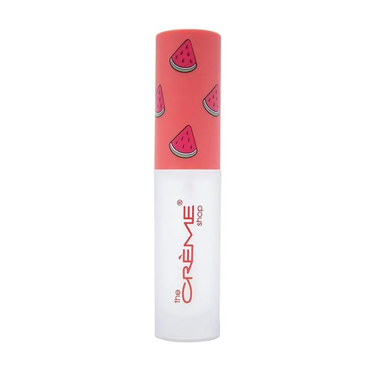The Crème Shop Moisturizing Lip Gloss | Hydrating Oil & Conditioning Treatment with Nourishing Coconut Oil and Essential Vitamins A, C and E | Made in Korea | -Watermelon Ice