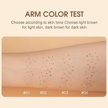 Freckles Pen, 2 Color Natural Freckles Makeup Pens Waterproof Long-Lasting Quick-Dry Pen, Easy Makeup Tool For a Natural Sun-kissed Makeup, Light Brown&Natrual Coffee