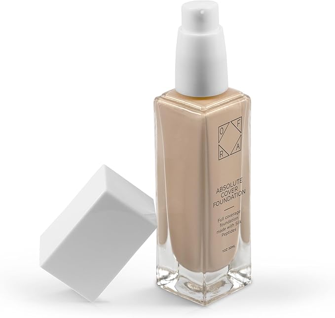 OFRA Absolute Cover Foundation #2 | Liquid Medium Coverage Foundation with Natural FInish | Oil-Free Face Makeup | Light Shade with Cool Undertone | 1oz/30ml