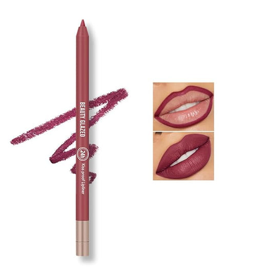 Ultra Fine Lip Liner Non-Stick Cup Not Fade Waterproof Velvety Nude Long-lasting Comestic Tool,Assorted Colors High Pigmented Matte Smooth Soft Pencils Natural Lip Makeup Lip Liners