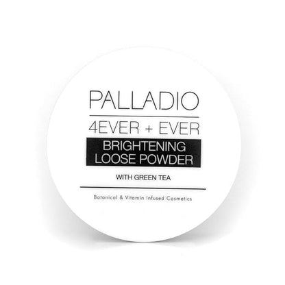 Palladio 4 Ever+Ever Mattifying Loose Setting Powder, Brighten Dark Circles, Lightens, and Creates a Look Of Luminosity, Soft, Radiant Finish All Day Wear, (Brightening Powder)