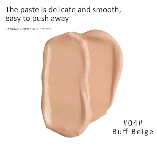 Ownest 2 Pcs Mushroom Head Air Cushion BB Cream, Concealer Lasting Nude Makeup Moisturizing Pigment CC Liquid Foundation, Even Skin Tone Makeup Base Primer-Buff Beige
