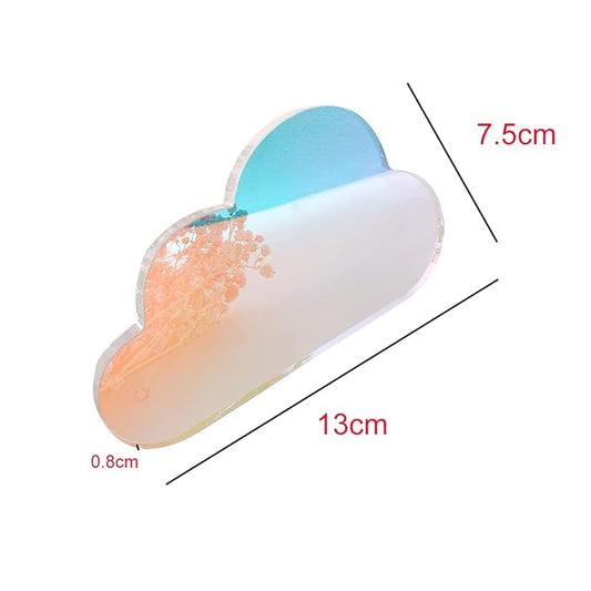 1Pc Acrylic Nail Art Palette Clouds Shape Nail Polish Mixing Palette Makeup Palette Palette Stand Nail Art Display Board for Nail Art