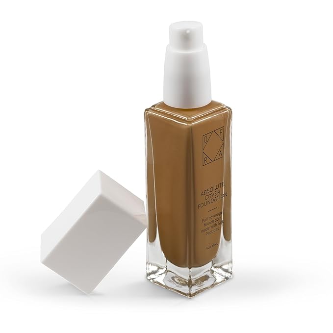 Absolute Cover Foundation #8.25 | Liquid Medium Coverage Foundation with Natural FInish | Oil-Free Face Makeup | Medium Tan-Deep Shade with Neutral Undertone | 1oz/30ml