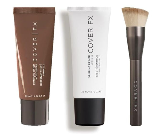 Cover FX Luminous Trio Tinted Moisturizer, Prebiotic and Probiotic Enriched Formula - Deep