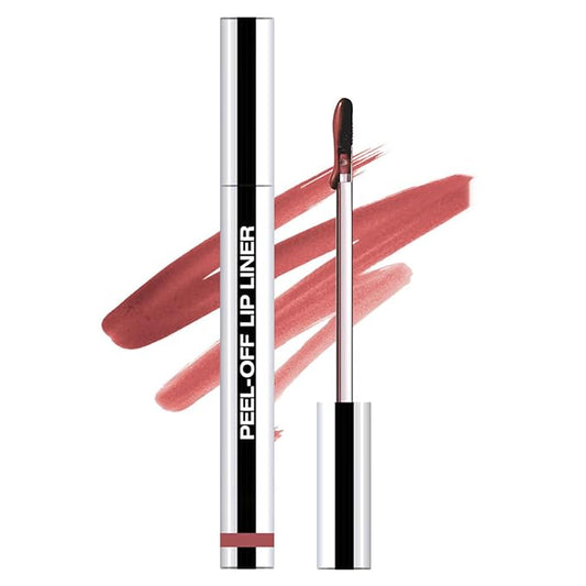 EMRYNE Matte Liquid Lip Gloss Stain - Emryne Lip Stain Peel Off, Dark Red Lip Stain, Moisturizing Long Lasting & Waterproof Transfer-Proof Lip Liner (#03, 1 Ounce (Pack of 1))