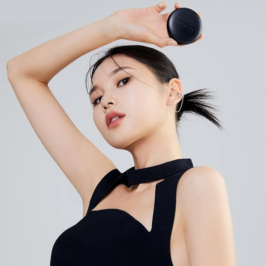 Blur Powder Pact 0.32oz - Pressed Powder Compact with Mirror and Puff Makeup Setting Finishing Blurring Natural Translucent Lightweight Face Sebum Oil Control Vegan Formula (1.5 COOL FAIR)