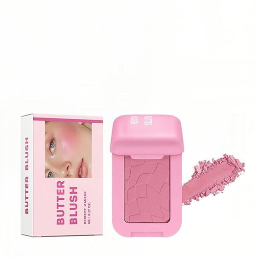 5 Color Powder Blush, Embossed Butter Blush, Matte Powder Makeup Blush for Cheeks