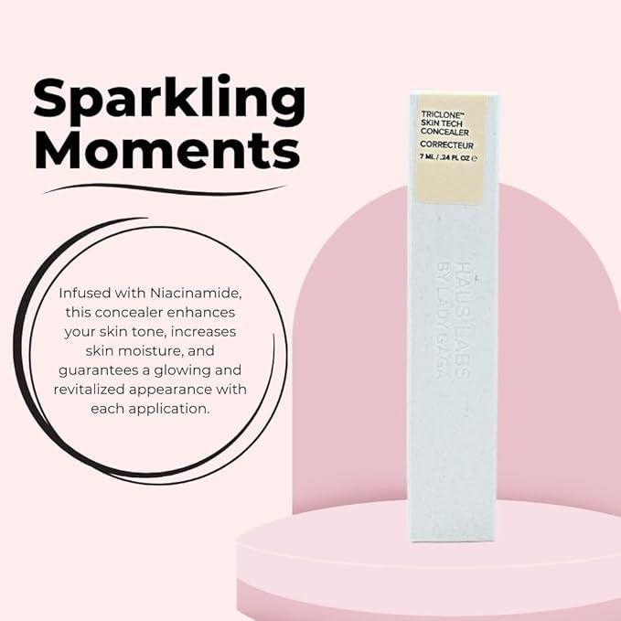 HAUS LABS BY LADY GAGA Triclone Skin Tech Hydrating + De-puffing Concealer with Fermented Arnica 02 Fair Golden