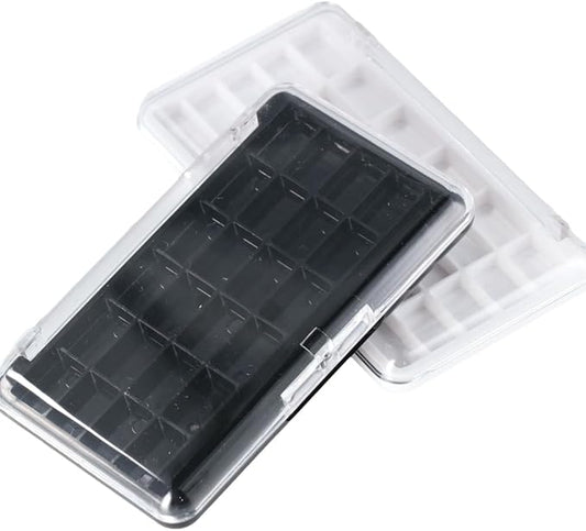 2Pcs Empty Makeup Palette 24 Grids Eyeshadow Palette Refillable Makeup Case Lipstick Container for Lipstick Eyeshadow Blusher Cosmetics