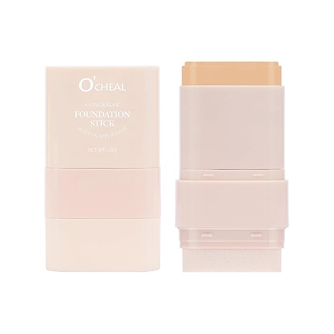 O'CHEAL Face Foundation Contour Stick Blemish Contouring Face Long-wear Lightweight Brighten Stick Concealer Beauty Makeup 05#DEEP WHEAT COLOR