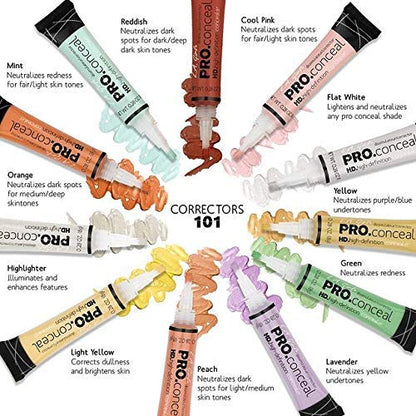 L.A. Girl HD Pro.Conceal, Lavender Corrector GC993 (Pack of 2)