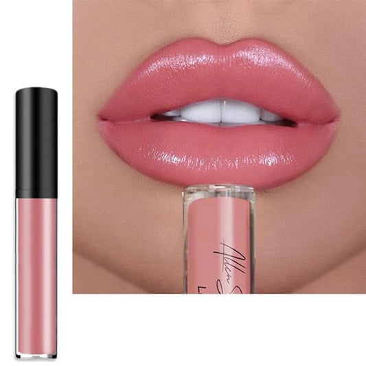 12 Colors Cream Texture Lipstick,Waterproof Creamy Lip Gloss,Non-Stick to Cup Non-Fading Long-Lasting Moisturizing Velvet Liquid,Hydrating Lip Natural Jelly Lipstick(04#,0.2Fl Oz/6ml)