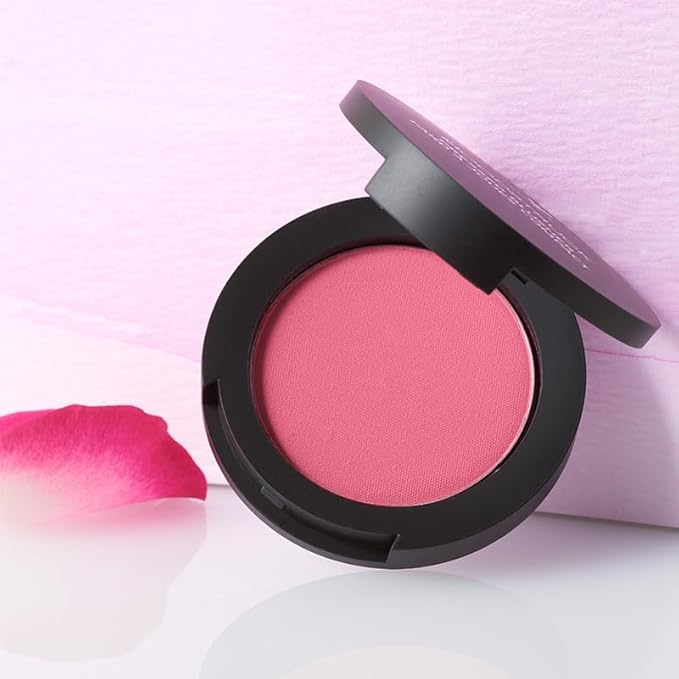 Moodstruck Pressed Blusher | 0.15 oz | Sisterly Pink Shimmer | Lightweight & Blendable Blush for Cheeks | With Antioxidant Ingredients | Radiant Finish