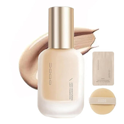 UODO Foundation, Liquid, Full Coverage, Dewy Finish, All Skin Types, Moisturizing W03 Natural