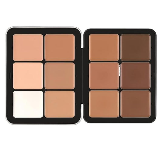 12 Color Concealer Palette Correcting Concealer Cream 12 Color Concealer Foundation Palette,Long-Wearing Full Coverage Makeup