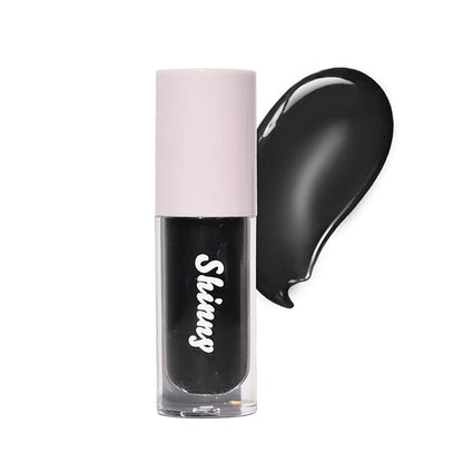 MAEPEOR Black Glossy Lipgloss 5 Colors Nourishing High-shine Glossy Lipgloss Luscious-colors Non-Sticky Shine (Black)