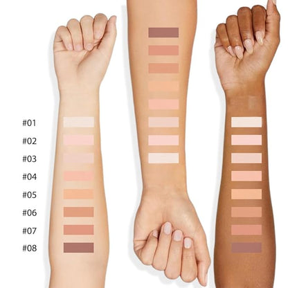 Oil Control Face Pressed Powder, Matte powder setting powder, long-lasting and waterproof loose powder, Flawless Lightweight Face Cosmetics, Cruelty-free, (08, 1 Pcs)