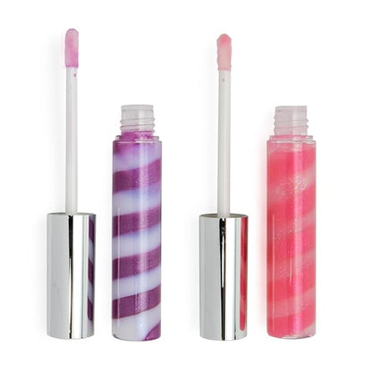 IBI Keychain Lip Glosses Set, Girls Party Favor Including 3Pcs Assorted Flavors Moisturizing Shimmer Lip Glosses for Kids and Teens Ages 5+