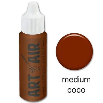 Airbrush Makeup - Foundation 1/2oz Bottle Choose Color (Medium Coco)