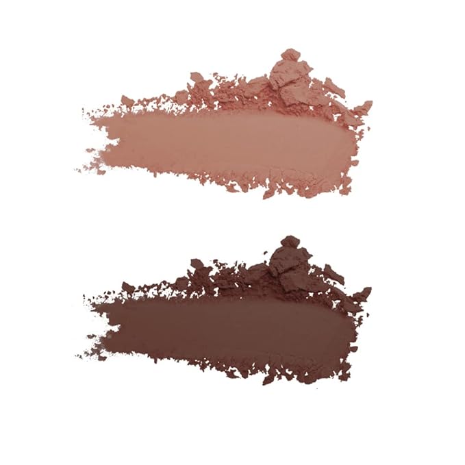 DEAR DAHLIA Paradise Tri-Colored Palette Eyeshadow with Built-in Mirror, COCO DELIGHT, Vegan, Cruelty Free, 8 Free Formula, All-in-one Multi-use Palette, Minimal Fallout, 4g