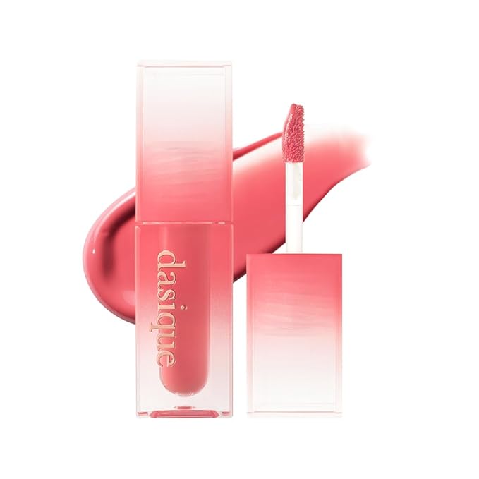dasique Juicy Dewy Tint (17 Fig Berry) 0.12 oz | Light Application with moisture | Long-wearing Glossy Lip Stain, Non-sticky | Vegan, Cruelty-free | K-beauty