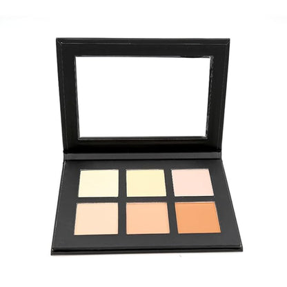 6 Color Contour Powder Kit Highlighter Sculpt Enhance Features(Light)
