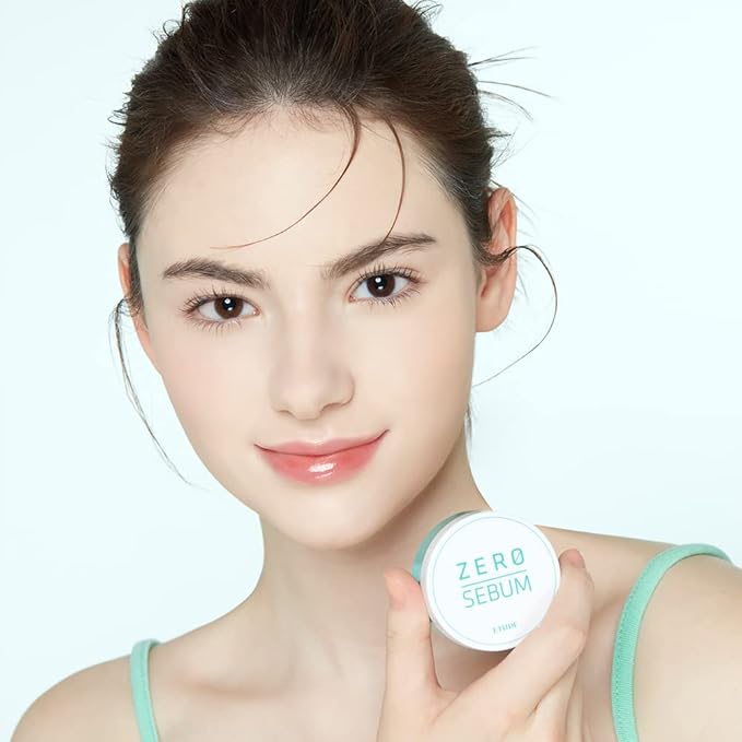 ETUDE Zero Sebum Drying Powder Duo Set 0.14 Ounce*2 (4g*2) | Lightweight Oil Control No Sebum Loose Face Powder with 80% Mineral | Long Lasting, Makes Skin Downy, Korean Makeup, Kbeauty