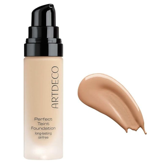 ARTDECO Perfect Teint Foundation - Olive Beige N°56 - Lightweight Liquid Formula - Medium to Full Coverage - Without Mask-Like Effect - Conceals Imperfections - Vegan Makeup - Hyaluron - 0.67 Fl Oz