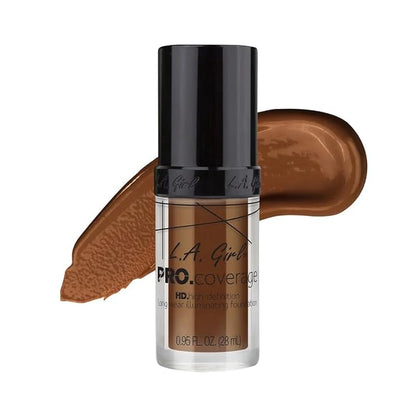 L.A. Girl Pro Coverage Liquid Foundation, Rich Cocoa, 0.95 Fl Oz