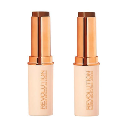 Pack of 2 Makeup Revolution Beauty Fast Base Stick Foundation, F17