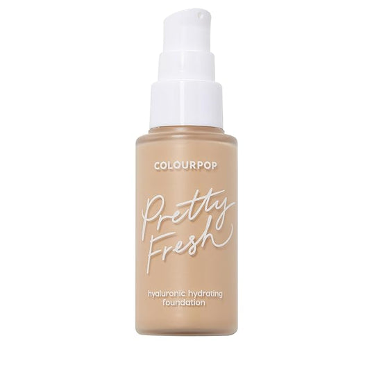 ColourPop Pretty Fresh Liquid Foundation - Hydrating Foundation with Medium, Buildable Coverage & a Natural Finish - Enriched with Hyaluronic Acid & Coconut Water - Light 70W (1 oz)